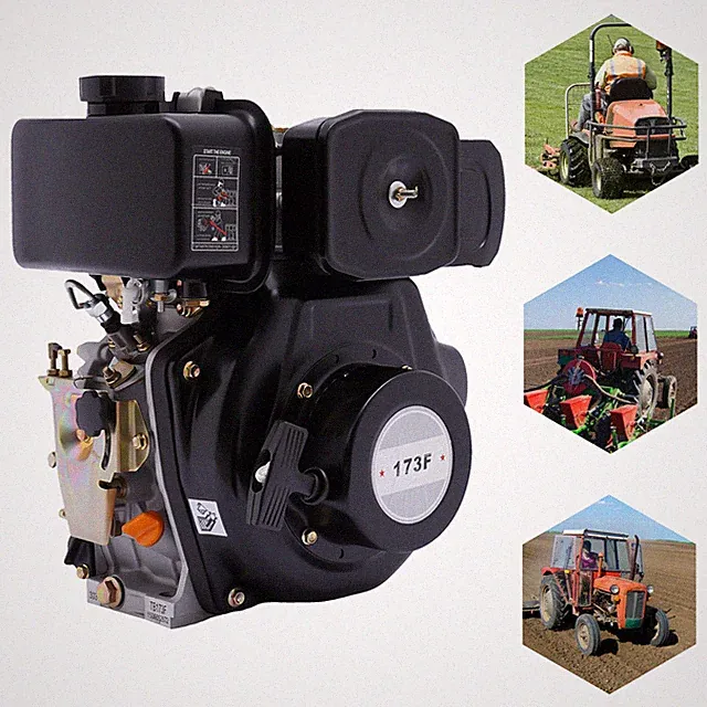 3.6kw 4 Stroke Single Cylinder Diesel Engine 247CC 5HP Horizontal Air-Cooling