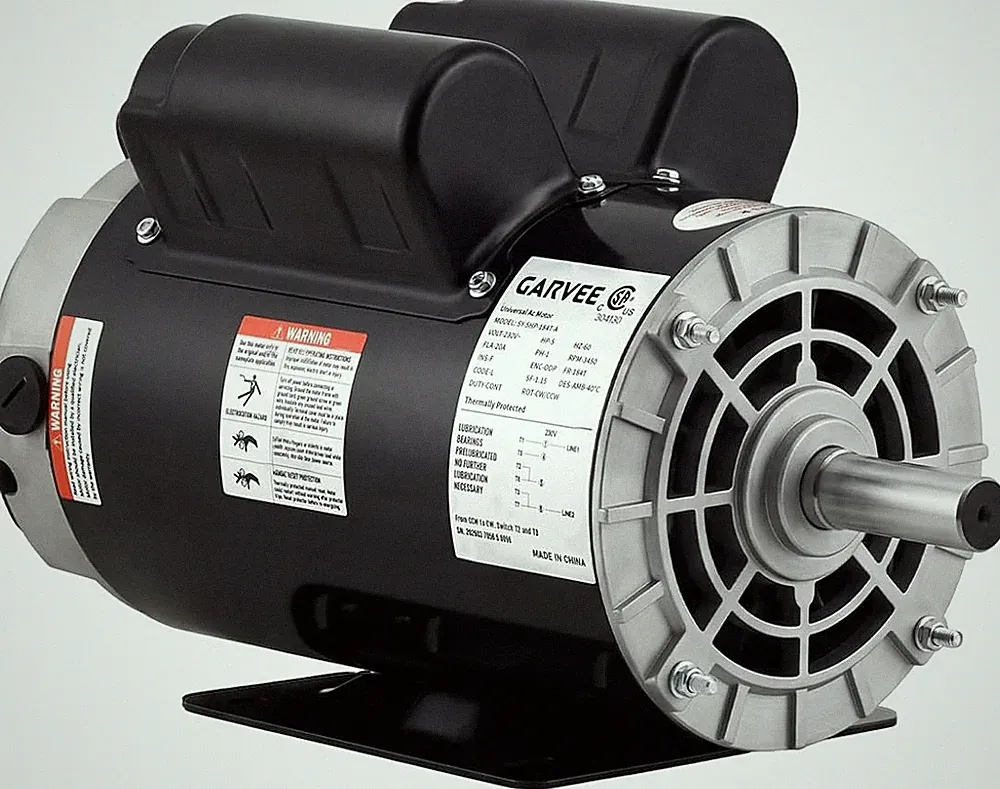 5HP SPL Electric Air Compressor Motor 230V 56 Frame 3450 RPM 7/8" Shaft