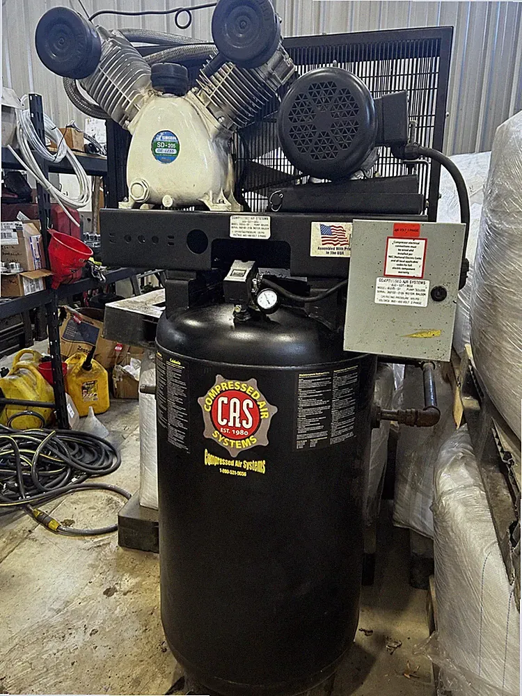 B53V8, CAS 5hp Reciprocating Air Compressor (Vertical) includes SWAN Compressor
