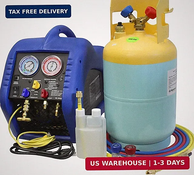 Mastercool 69110 Automotive A/C Recovery System - SAE J2810 Certified, 30 lb DOT