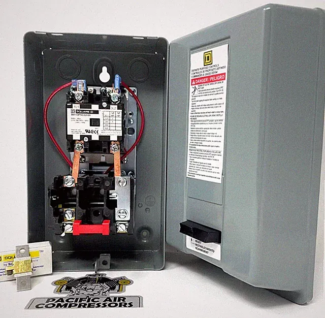 QUALITY AIR COMPRESSOR MAGNETIC STARTER 5HP SINGLE PHASE 208-240 VOLT 23-27 AMPS
