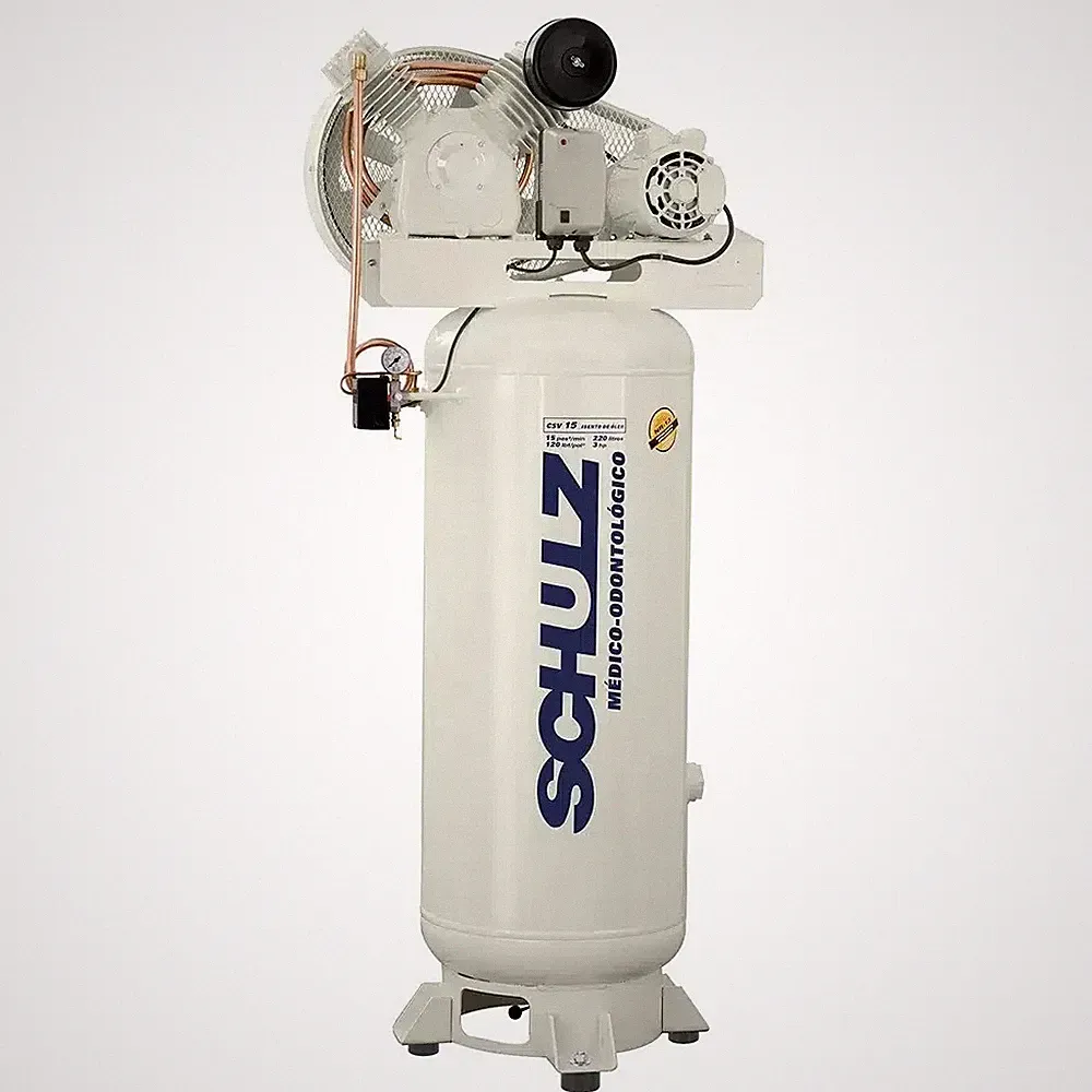 SCHULZ 5 HP Oil‑Free Vertical Air Compressor 60 Gal 20 CFM 230V 1 PH Dental