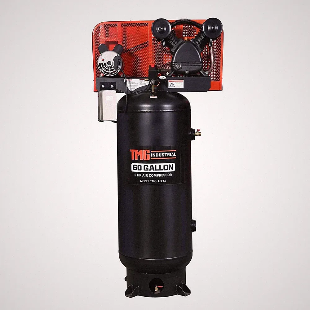 Vertical 60Gal Air Compressor, 5HP Oil-Lubed Motor, 230V